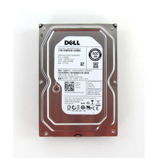 Dell 500GB 7.2K 3.5-inch SATA 3Gb/s Hard Drive w/ caddy