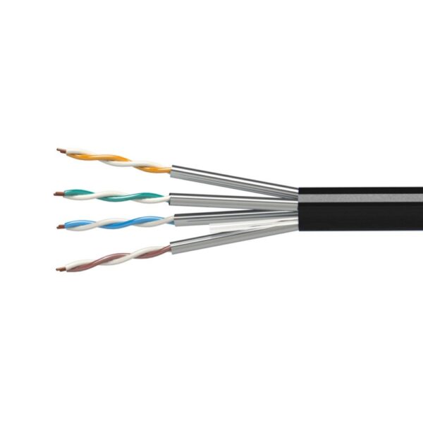 Cable exterior rígido C-6 U/FTP, PE, Fca, caja 305 m