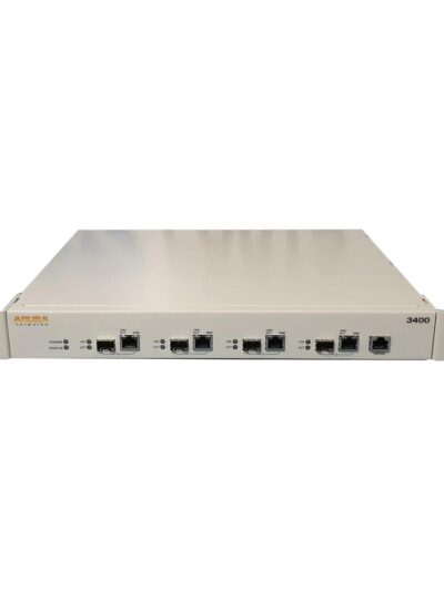 Aruba 3400 Controller - 4x 10/100/1000BASE-T (RJ-45) or 1000BASE-X (SFP) dual personality ports, 0 AP support, unrestricted regulatory domain