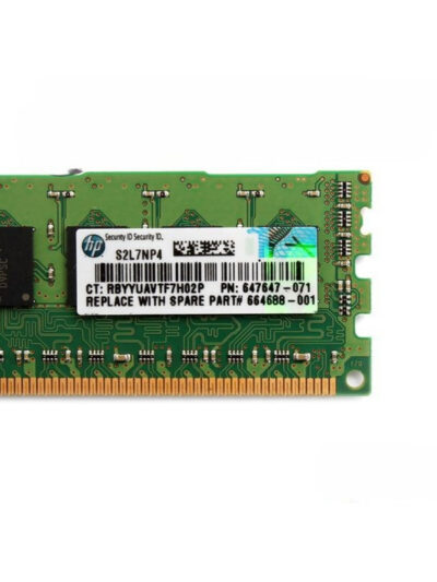 HPE 4GB 1Rx4 PC3L-10600R (DDR3-1333) Registered CAS-9 Low Voltage Memory Kit