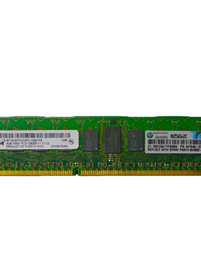 HPE 4GB 1Rx4 PC3-12800R (DDR3-1600) Registered CAS-11 Memory Kit