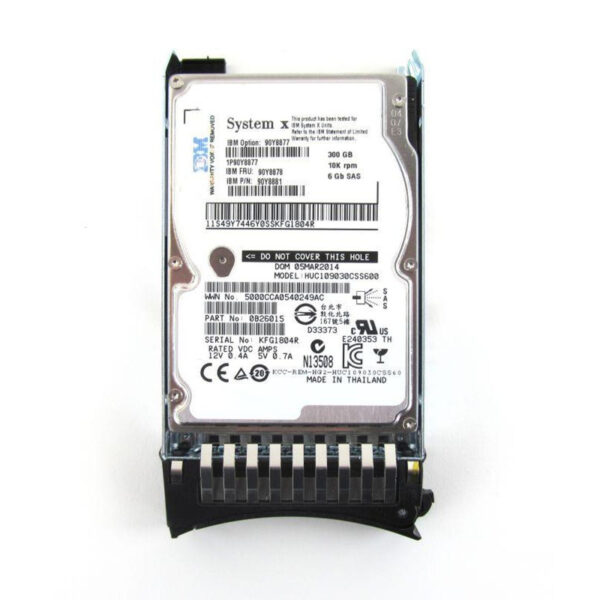 IBM 300GB 10K 2.5-inch SAS 6Gb/s Hot-Swap Hard Drive w/ caddy