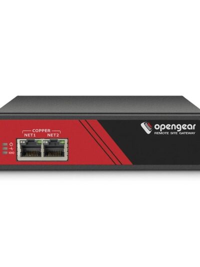 Opengear 8 serial Cisco Straight pinout, ext power, Dual 1 GbE Ethernet, 4 USB console ports, 2 DIO and 2 output ports, Global Power Adapter