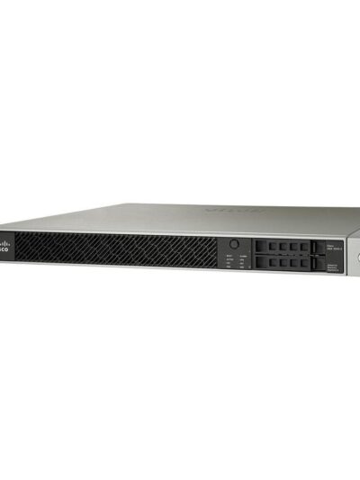 Cisco ASA 5545-X Firewall Edition; includes firewall services, 2500 IPsec VPN peers, 2 SSL VPN peers, 8 copper Gigabit Ethernet data ports, 1 copper Gigabit Ethernet management port, 1 AC power supply, DES encryption, 2 SSD 120GB