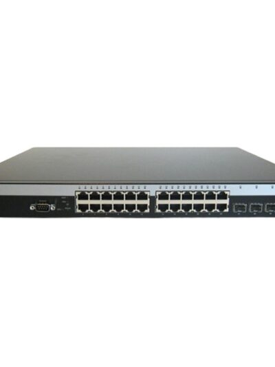 Enterasys B5 B-Series 24x 10/100/1000 RJ45 ports, (4) combo SFP ports, (2) dedicated high-speed stacking ports and external RPS connector. Total active ports per switch: (24) Gigabit ports