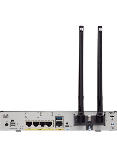 Cisco 1101 ISR 4-Port Gigabit Ethernet and LTE Secure Router with Pluggable