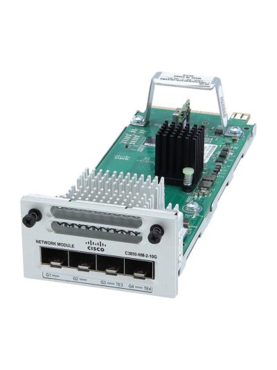 Cisco 4 x Gigabit Ethernet / 2 x 10 Gigabit Ethernet network module spare for 3850