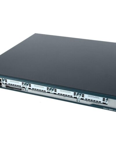 Cisco 2801 Integrated services router (ISR) with AC power, 2FE, 4 Interface Card Slots, 2 PVDM slots, 2 AIMs, and Cisco IOS IP Base Software