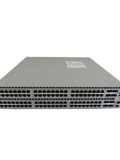 Arista 7050TX, 96x (1/10GBASE-T) RJ-45 & 8x QSFP+ switch, front-to-rear airflow, 2x AC power supplies