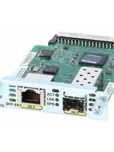 Cisco Enhanced HWIC, Dual Mode 1 port SFP/Copper SFP (100/1000 Mbps) or RJ-45 (10/100/1000 Mbps)