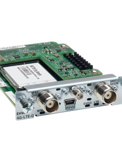 Cisco 4G LTE Wireless Enhanced High-speed WAN Interface Card (EHWIC) for Europe Wireless Network, LTE 800/900/1800/ 2100/2600 MHz, 900/1900/2100 MHz UMTS/HSPA bands
