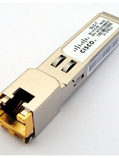 VST Verified Cisco 1000BASE-T SFP transceiver module for Category 5 copper wire, RJ-45 connector