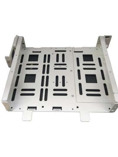 Alcatel universal 1/2 width tray kit for mounting one 1/2 width OS6250 switch in a 19" rack