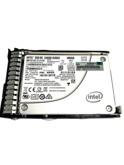 HPE 480GB 2.5-inch SSD SATA 6Gb/s Mixed Use SC Digitally Signed Firmware w/ caddy