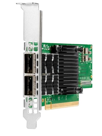 HPE InfiniBand HDR100/Ethernet 100Gb 2-port QSFP56 PCIe4 x16 MCX653106A-ECAT Adapter - High Profile Bracket