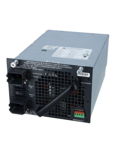 Cisco 6000W AC power supply (with integrated PoE) for Catalyst 4500 Series