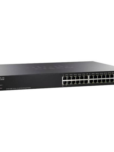 Cisco Small Business 300 Series SF300-24MP Managed Switch, 24-Port 10/100 PoE+ & 2x 10/100/1000 Mbps ports & 2 combo mini-GBIC ports