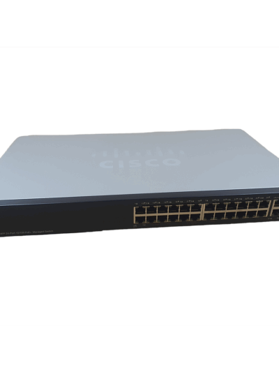 Cisco Small Business 300 Series SF300-24PP Managed Switch, 24-Port 10/100 PoE+ & 2x 10/100/1000 Mbps ports & 2 combo mini-GBIC ports