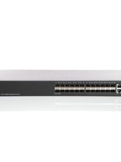 Cisco Small Business 350 Series SG350-28SFP Managed Switch, 24-Port Gigabit SFP, 2 combo copper/SFP Gigabit ports & 2 Gigabit SFP ports for UK