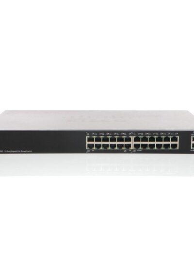 Cisco Small Business 200 Series SG200-26P Smart Switch, 24-Port 10/100/1000 PoE & 2 combo mini-GBIC ports