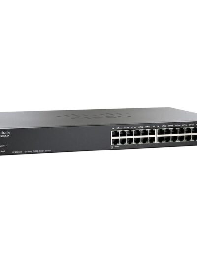 Cisco Small Business 200 Series SF200-24 Smart Switch, 24-Port 10/100 & 2 combo mini-GBIC ports