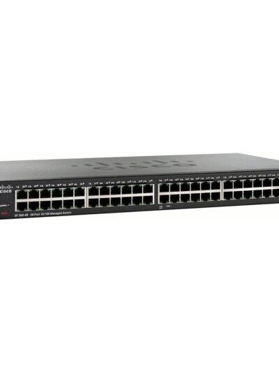 Cisco Small Business 300 Series SF300-48 Managed Switch, 48-port 10/100 & 2x 10/100/1000 & 2 combo mini-GBIC ports
