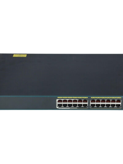 Cisco Catalyst 2960 24 10/100 (PoE supported on 8 ports) and two fixed 10/100/1000TX uplink ports, LAN Base Image