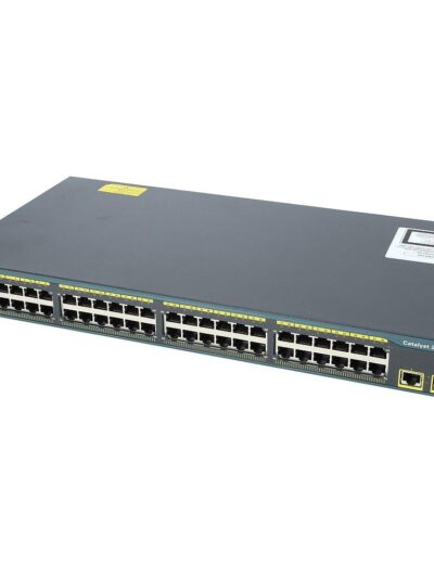 Cisco Catalyst 2960 48 10/100 and two fixed 10/100/1000TX uplink ports, LAN Base Image
