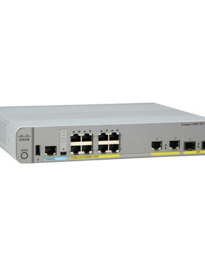 Cisco Catalyst 3560-CX Switch 8 GE PoE+, uplinks: 2 x 1G SFP and 2 x 1G copper, IP Base