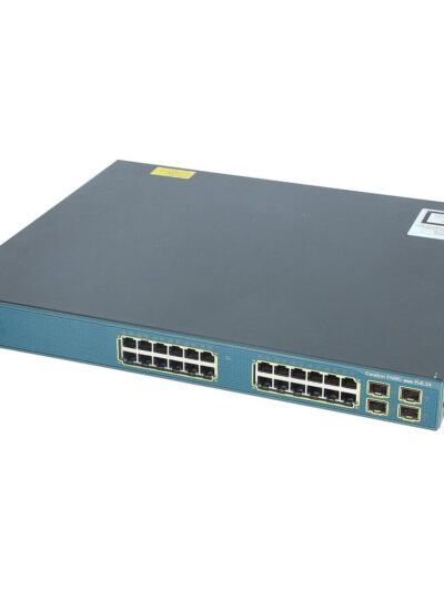 Cisco Catalyst C3560G 24 Ethernet 10/100/1000 PoE ports and 4 SFP-based Gigabit Ethernet ports, Standard Multilayer Image software (IP Base)