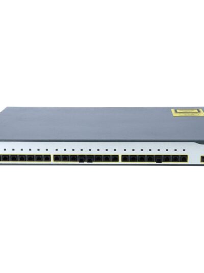 Cisco Catalyst 3750, 24 100Base-FX ports and 2 SFP-based Gigabit Ethernet, IP Base (Standard Multilayer Image)
