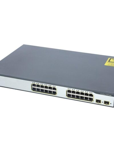 Cisco Catalyst 3750, 24 10/100 ports and 2 SFP-based Gigabit Ethernet, IP Services (Enhanced Multilayer Image)