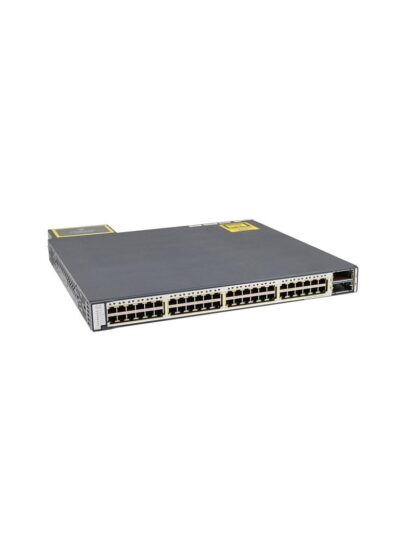 Cisco Catalyst 3750E Stackable 48 10/100/1000 Ethernet PoE ports & 2 10GE X2, with one 1150W AC Power Supply, IP Base software