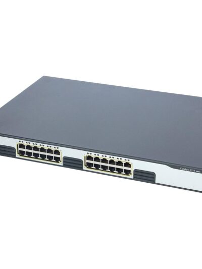 Cisco Catalyst 3750G Stackable 24 10/100/1000Base-T Gigabit Ethernet ports, IP Base Software