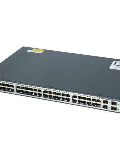 Cisco Catalyst 3750V2 Stackable 48 10/100Base-T PoE Ethernet ports & 4 SFP Uplink ports, IP Services software