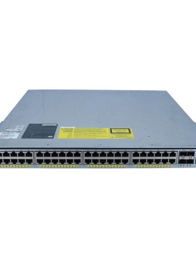 Cisco Catalyst 4948E, 48x 10/100/1000 (RJ45) and 4x 10GbE (SFP+), Front-to-Back cooling, no p/s