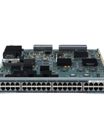 Cisco Catalyst 6500 Series 48-Port 10/100/1000 RJ-45 Cisco Express Forwarding 256 Interface Module; field-upgradable to support Cisco Prestandard PoE daughter card (part number WS-F6K-VPWR-GE=) or 802.3af PoE daughter card (part number WS-F6K-GE48-AF=)