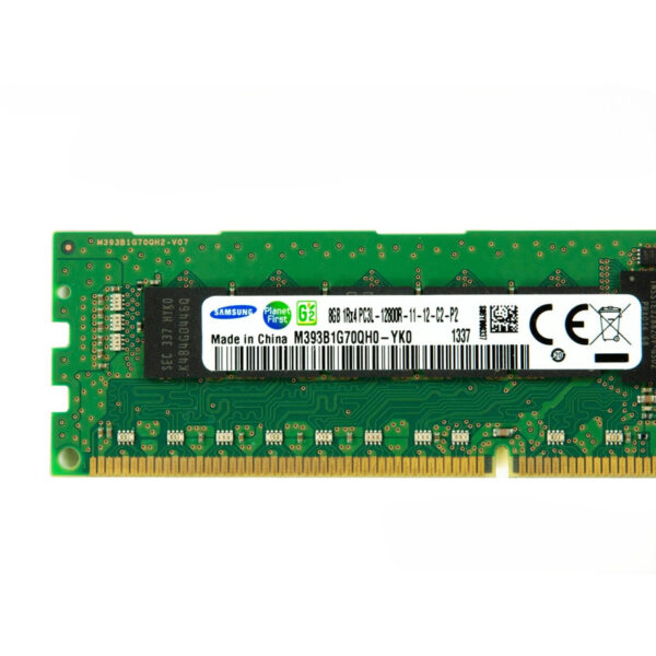 Samsung 8GB 1Rx4 PC3L-12800R (DDR3-1600) Registered CAS-11 Low Voltage Memory Kit