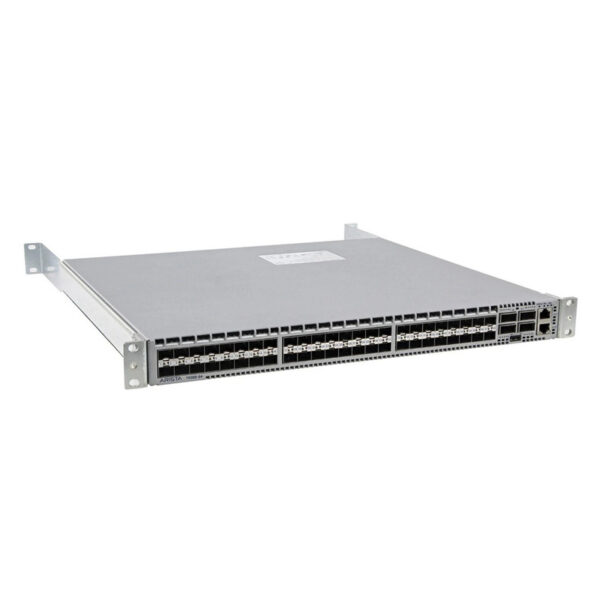 Arista 7150, 48x1/10G SFP+ & 4xQSFP+ switch, high precision clock, front-to-rear airfow, 2x AC PSU