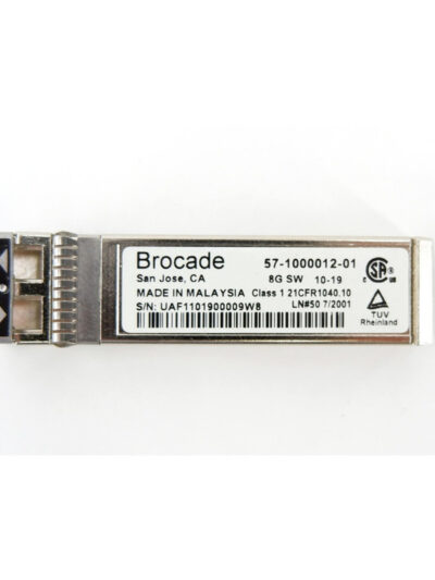 Brocade 8G SFP+ Transceiver SWL Fibre Channel, 850nm, 150m, MMF, LC Dúplex connector (XBR-000147)