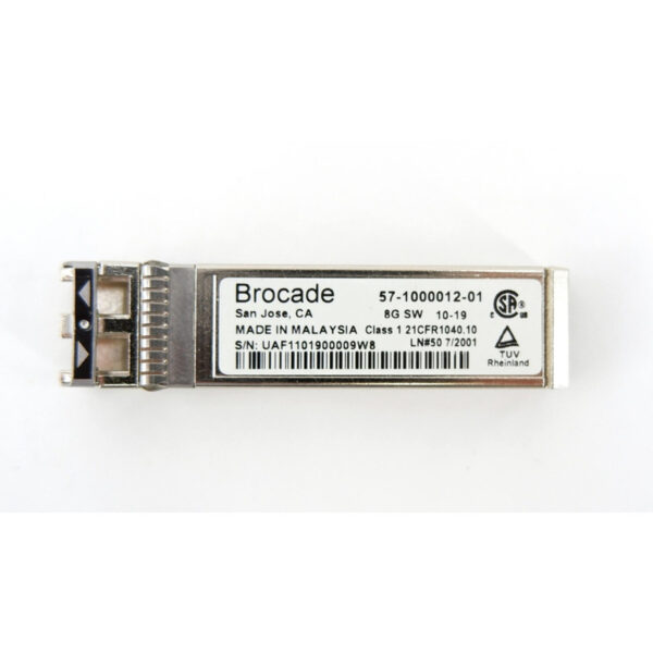 Brocade 8G SFP+ Transceiver SWL Fibre Channel, 850nm, 150m, MMF, LC Dúplex connector (XBR-000147)