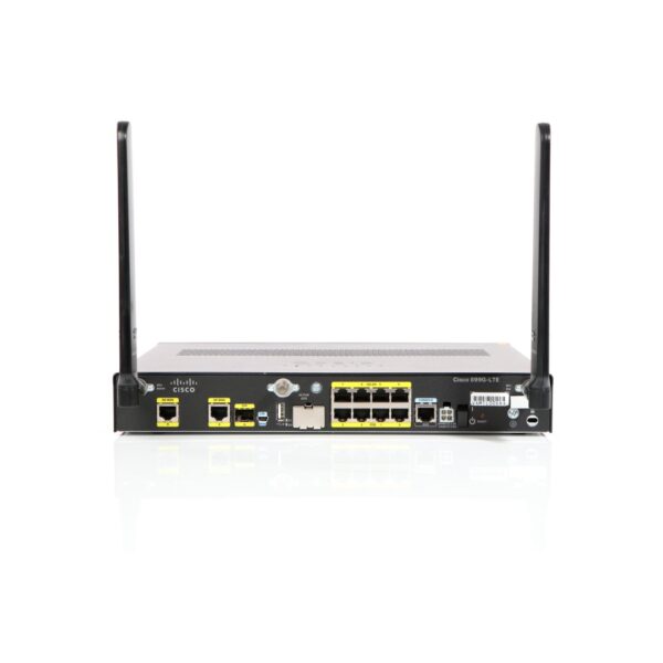 Cisco 899G ISR LTE 2.0 Secure IOS Gigabit Router SFP with Sierra Wireless MC7304/Qualcomm MDM9215 for Australia and Europe, LTE 800/900/1800/ 2100/2600 MHz, 850/900/1900/2100 MHz UMTS/HSPA+ bands - Imagen 2