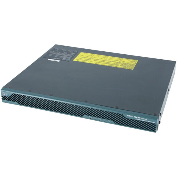 Cisco ASA 5510 Security Plus Firewall Edition includes 2 Gigabit Ethernet + 3 Fast Ethernet interfaces, 250 IPsec VPN peers, 2 SSL VPN peers, Active/Standby high availability, 3DES/AES license