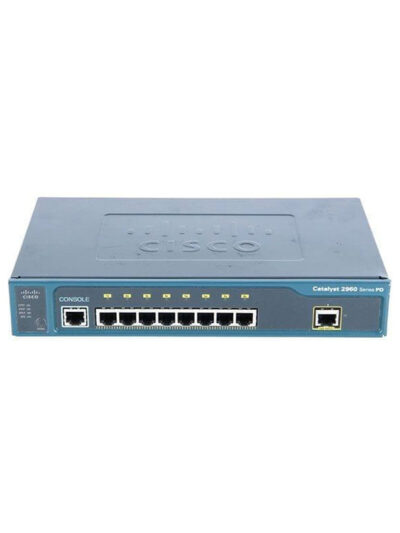Cisco Catalyst 2960 Powered Device 8 10/100 Ethernet Ports and 1 10/100/1000 PoE input port, LAN Base image