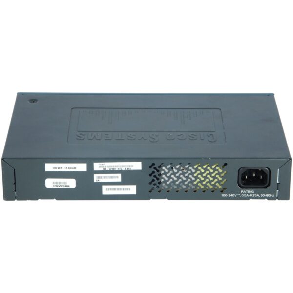Cisco Catalyst 2960 8 10/100 Ethernet ports, 1 dual-purpose uplink (dual-purpose uplink port has 1 10/100/1000 Ethernet port and 1 SFP-based Gigabit Ethernet port, 1 port active), LAN Lite software - Imagen 2