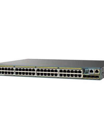 Cisco Catalyst 2960-SF 48 10/100 Fast Ethernet ports, 740W of POE/POE+ power, 4x SFP, FlexStack stacking (requires module), LAN Base software