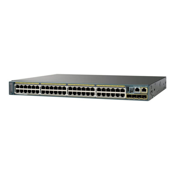 Cisco Catalyst 2960-SF 48 10/100 Fast Ethernet ports, 740W of POE/POE+ power, 4x SFP, FlexStack stacking (requires module), LAN Base software