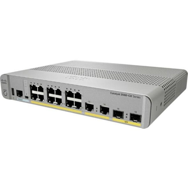 Cisco Catalyst 3560-CX Switch 8 GE, uplinks: 2 x 1G SFP and 2 x 1G copper, IP Base