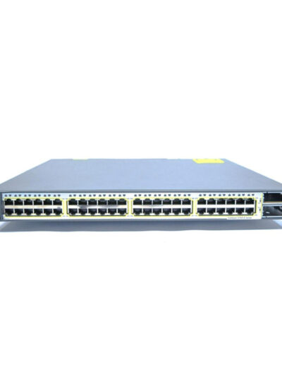 Cisco Catalyst 3750E Stackable 48 10/100/1000 Ethernet ports & 2 10GE X2, with one 265W AC Power Supply, IP Services software