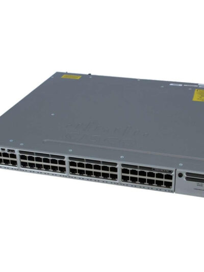 Cisco Catalyst 3850 Stackable 48 10/100/1000 Ethernet PoE+ ports, with one 715WAC power supply  1 RU, LAN Base feature set (StackPower cables need to be purchased separately)